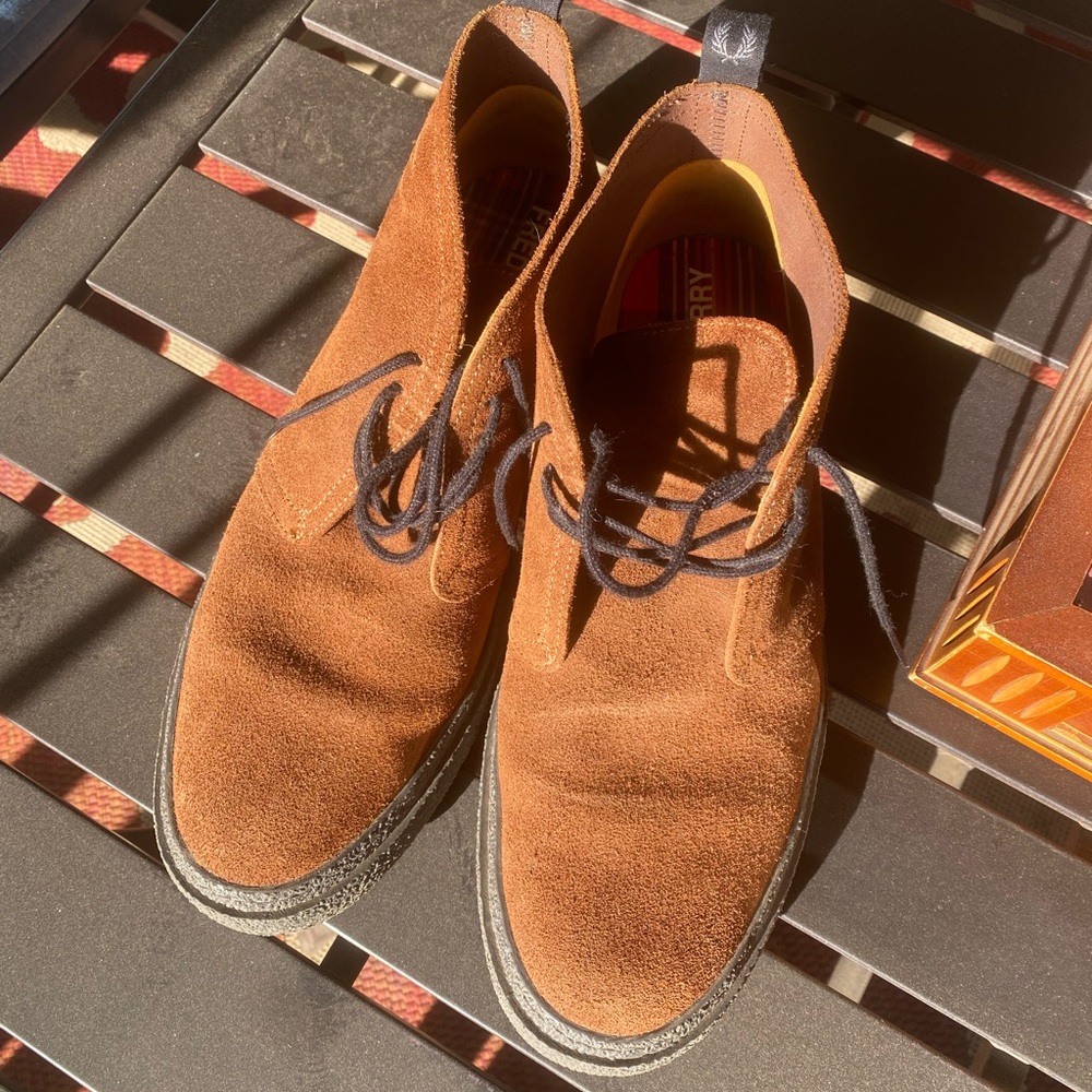 Fred Perry Hawley Suede Ginger UK 11 / US 11.5